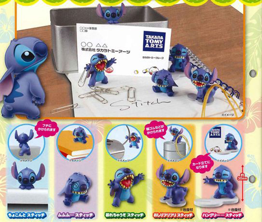 กาชาปอง Stitch สติทซ์ตั้งโต๊ะสวยงามน่ารัก 