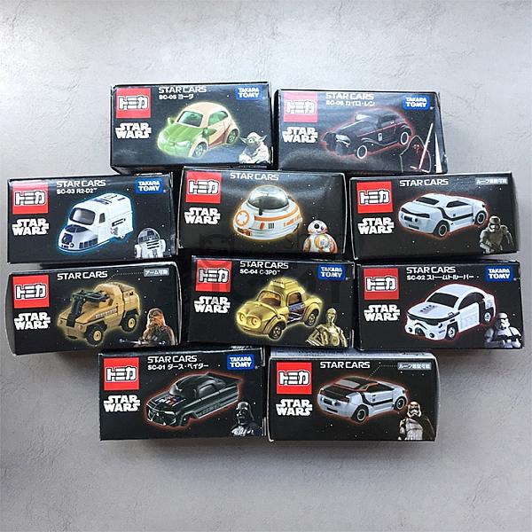 STAR WARS Tomica STAR CARS Diecast Vehicle collection 1+2