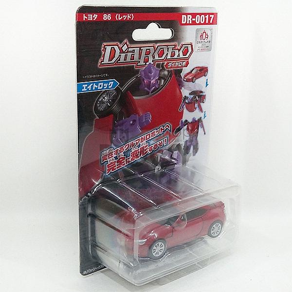 โมเดลรถแปลงร่าง Toyota 86 (Red) Eight lock Diarobo DR-0017
