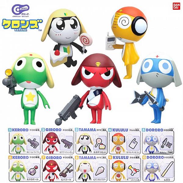 กาชาปอง Sgt. Frog Keroro Gunso Chibic Action Figure