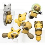 กาชาปอง PUTITTO Tanuki to Kitsune Cup edge Figure v.2