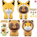 กาชาปอง Tanuki to Kitsune Capchara ทานูกิคิสึเนะหัวไข่