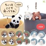 กาชาปอง Panda Bear White Bear Cup Edge Figure