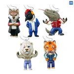 กาชาปอง Animal Yankees Gang Figure Collection