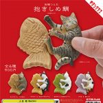 กาชาปอง Cat Hugging Taiyaki Tsutomu Funabashi