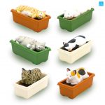 กาชาปอง Poka Poka Planter Cat Figure Collection