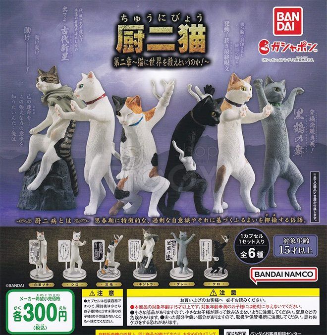 กาชาปอง Chuuni Neko Chuunibyou Cat Ranger v.2