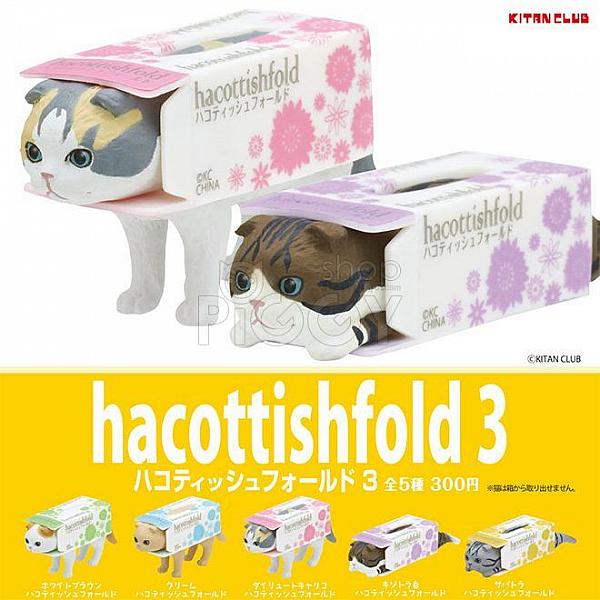 กาชาปอง Hacottishfold 3 Scottish Fold Tissue Boxes