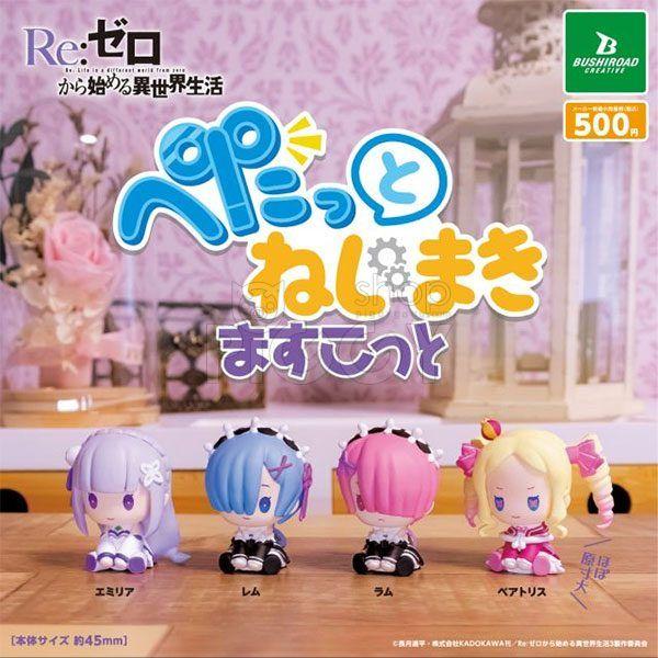 กาชาปอง Re:ZERO Petatto Nejimaki Collection กาชาปอง Re:ZERO Petatto Nejimaki Collection