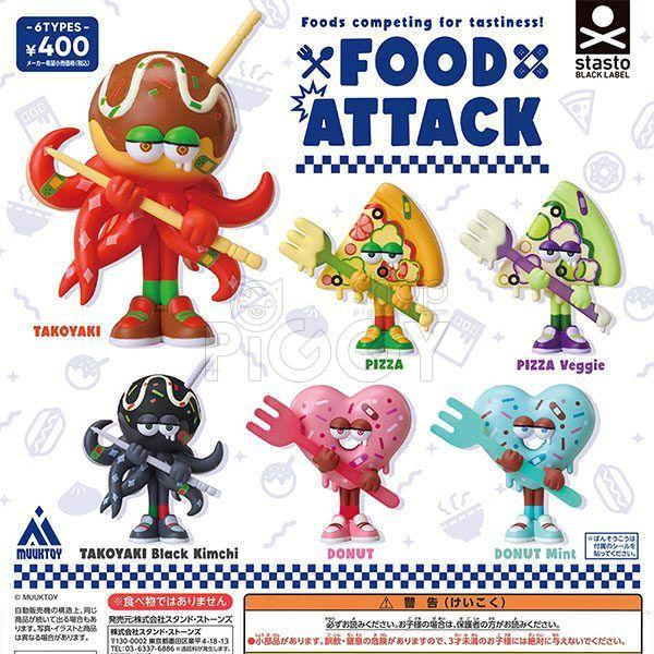 กาชาปอง Food Attack MUUKTOY Figure Collection กาชาปอง Food Attack MUUKTOY Figure Collection