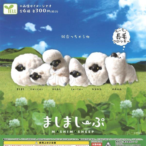กาชาปอง Mashimasheep Fluffy Flocky Figure Collection กาชาปอง Mashimasheep Fluffy Flocky Figure Collection